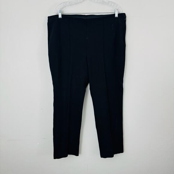 Chicos Black Pleated Dress Pants Women’s Size 3 Short - Picture 1 of 9